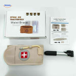 SpineRelief Lendenwirbelband mit schwarzem Handpumpen und Luftventil www.middo.de