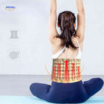 SpineRelief Riem Rückenstrecker mit aufblasbarer Lendenstütze www.middo.nl