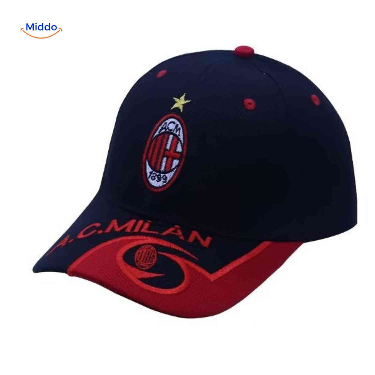 Sportiva Cap ac milan Fußball-Cap Logo www.middo.de