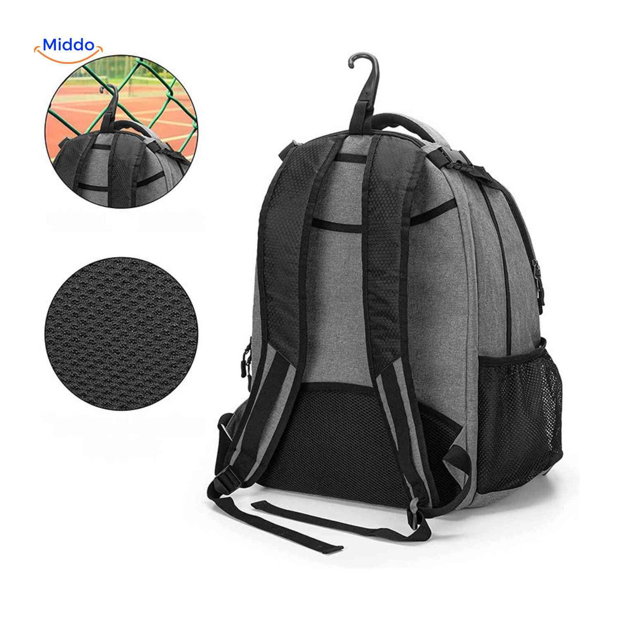 Sportivo Rucksack Rucksack mit Seitentaschen und Zubehör