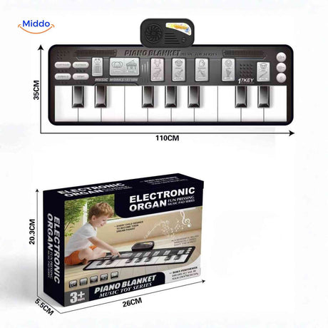 StepTune faltbare Klavier-Musikmatte mit Verpackung