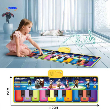 StepTune Klavier-Spielmatte mit Tasten und Lautsprecher