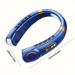 Tragbarer Nackenventilator 2.0 PRO in Blau für den Außenbereich, geeignet für jede Gelegenheit.