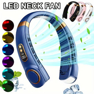 Nackenventilator mit LED-Beleuchtung, verschiedene Farben