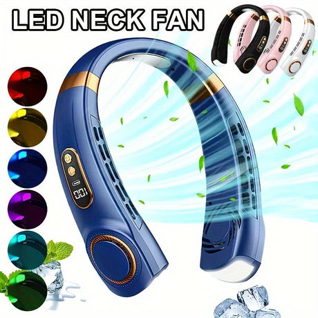 Nackenventilator mit LED-Beleuchtung, verschiedene Farben