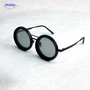 SunGuard ND9 schwarze Sonnenbrille mit Metallrahmen