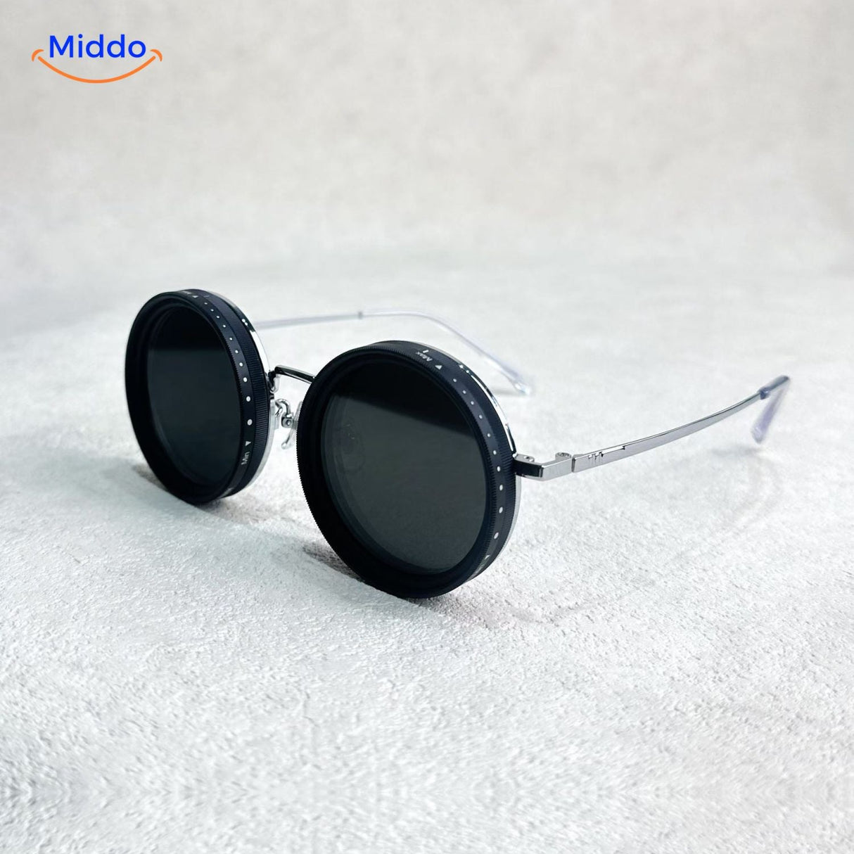 SunGuard ND9 Rundsonnenbrille mit Schwarz