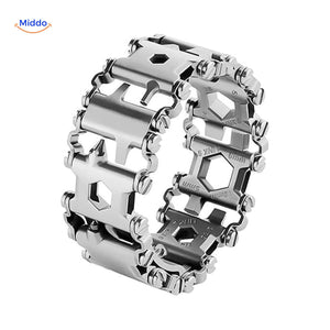 SurvivePro Multitool Armband aus verchromtem Material