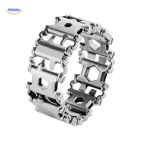 SurvivePro Multitool Armband aus verchromtem Material