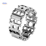 SurvivePro Multitool Armband aus verchromtem Material www.middo.nl