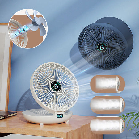 Doppelte SwiftAir Ventilatoren mit Luftstrom-Demonstration.