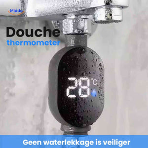 ThermoGauge Duschthermometer mit Durchflussmessung - keine Leckage | www.middo.de