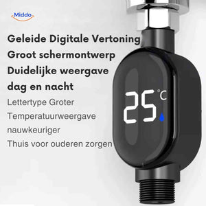 ThermoGauge Wasserthermometer mit großem Display – präzise Anzeige | www.middo.de