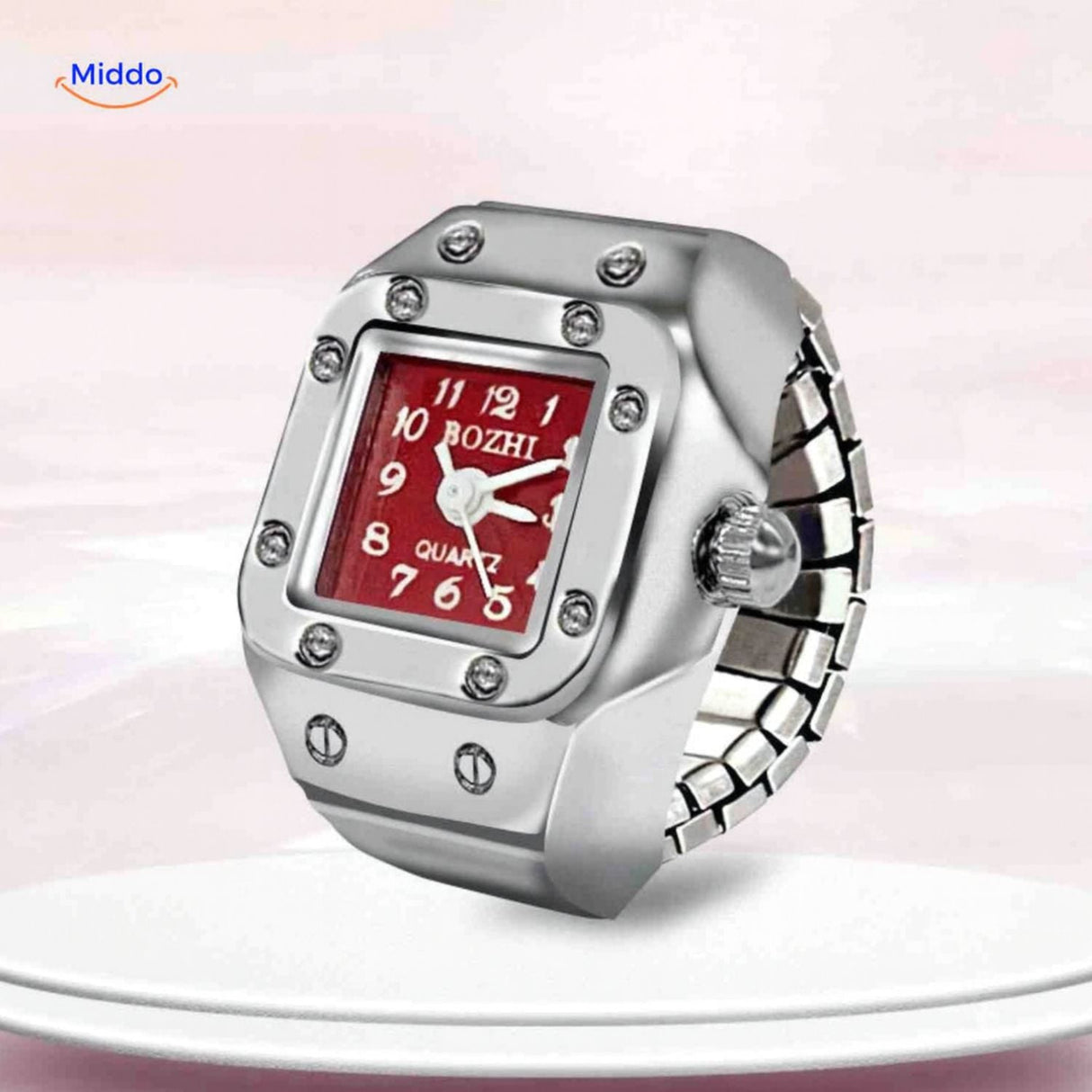 Timevera Ringuhren Rot Rosa - Jetzt bei www.middo.de entdecken!