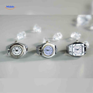 Timevera Ring-Uhr Mini Set im klassischen Design - www.middo.de