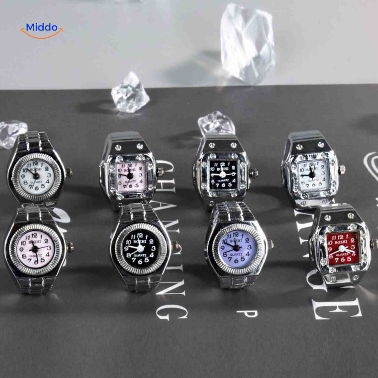 Timevera Ringuhren Mehrfachpack-Kollektion Set - www.middo.de