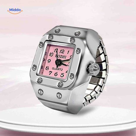 Timevera Ring Uhr – Rosa – Trendy & Stilvoll | www.middo.de