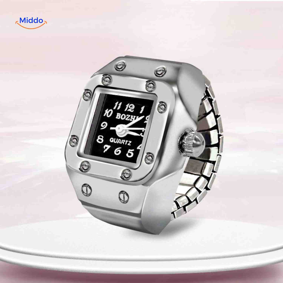 **Timevera Ring Uhr – Silber – Quarz – Damen & Herren** Entdecken Sie die elegante Timevera Ring Uhr in Silber, die sowohl für Damen als auch für Herren geeignet ist. Dieses Quarzmodell vereint zeitloses Design mit höchster Präzision. Machen Sie jeden Moment besonders – jetzt bei uns erhältlich!
