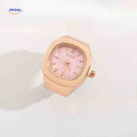 Timora Ringuhr in Roségold mit rosegoldenem Zifferblatt – Jetzt auf www.middo.de entdecken!