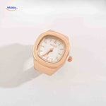 Timora Ringuhren in Roségold mit weißem Zifferblatt - www.middo.de