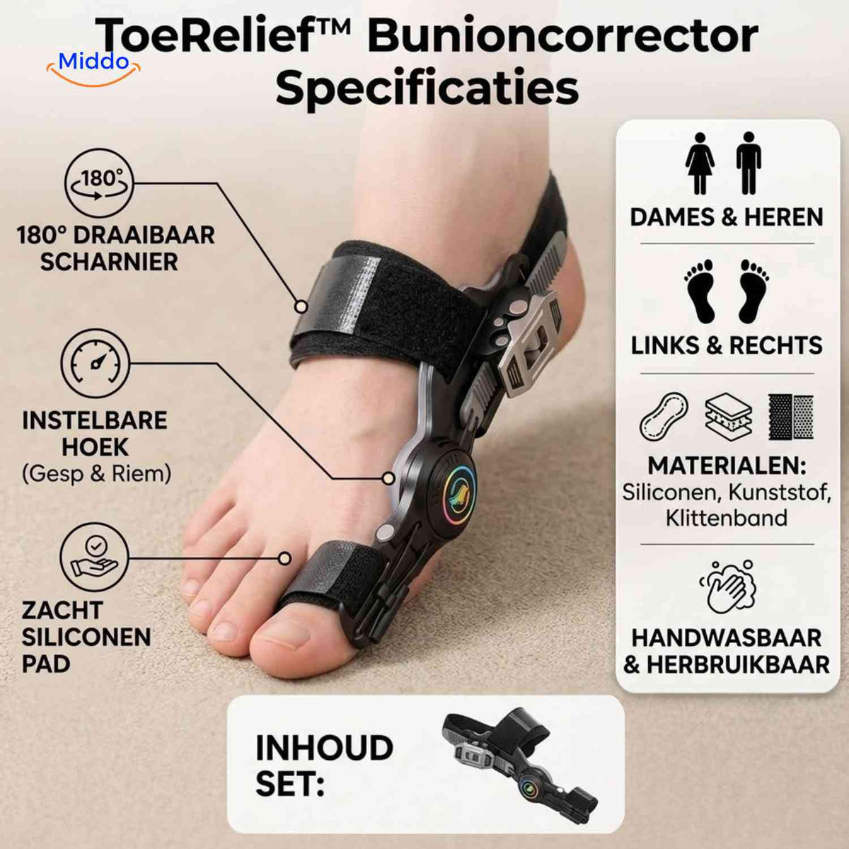 ToeRelief™ Hallux-Valgus-Schiene, Produktansicht 10