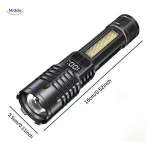 Torchlite Taschenlampe kompakte LED-Lampe mit Display und Abmessungen