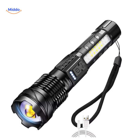 Torchlite Taschenlampe LED mit Handgelenkschlaufe und USB-Ladefunktion