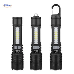 Torchlite Taschenlampe Multifunktions-LED-Lampe mit Notfallhammer und Haken