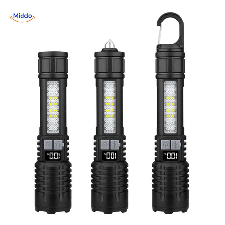 Torchlite Taschenlampe Multifunktions-LED-Lampe mit Notfallhammer und Haken