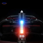 Torchlite Taschenlampe Notbeleuchtung mit rotem und blauem Warnlicht www.middo.de