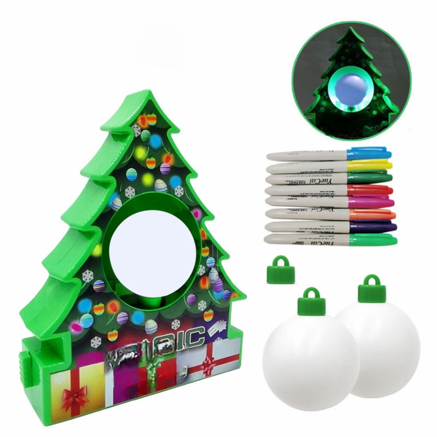 TreeMendous Weihnachtsdekoration DIY Set bemalte Ornamente handgemacht Middo
