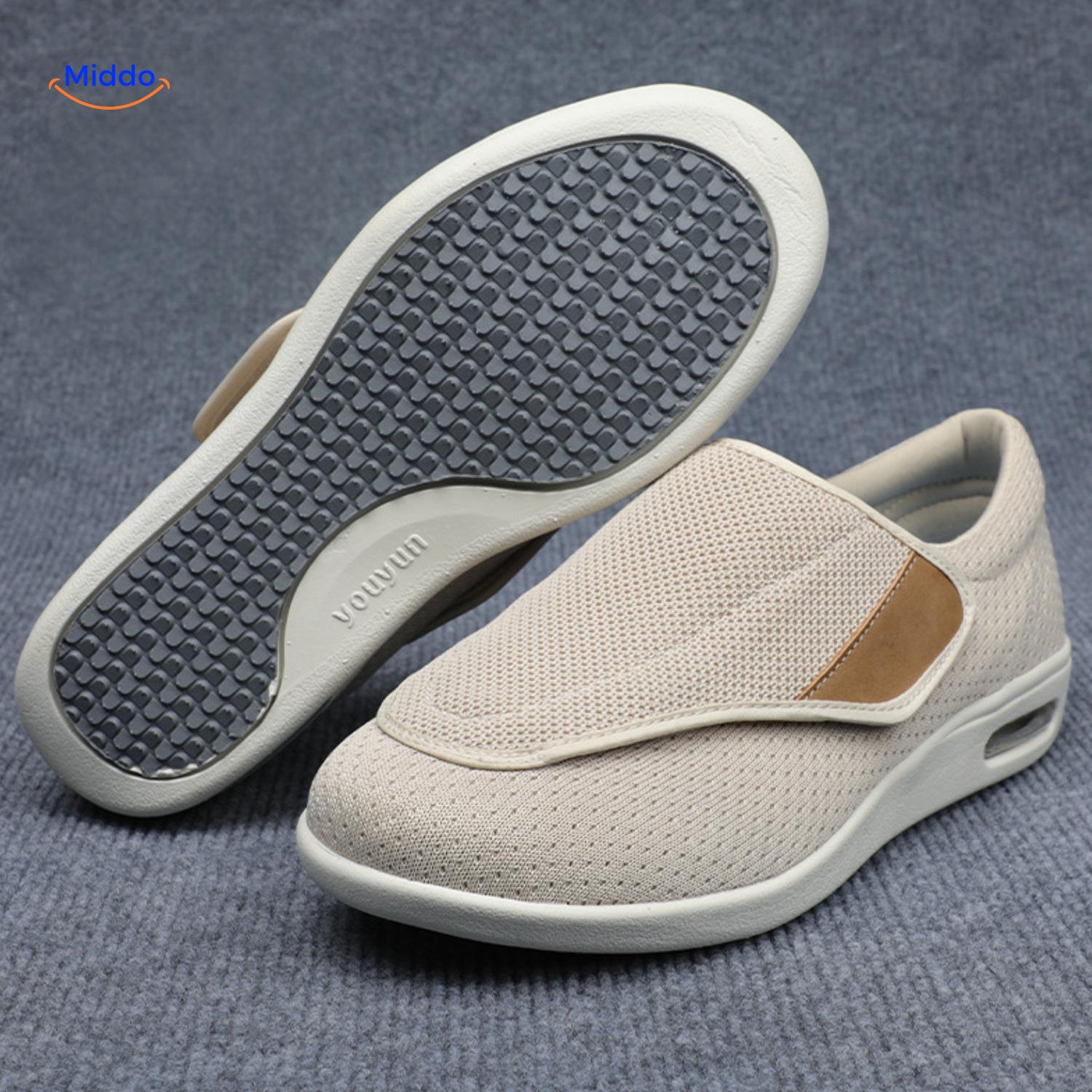 Trendstep Schuhe beige mit hellbraunen Akzenten middo.nl