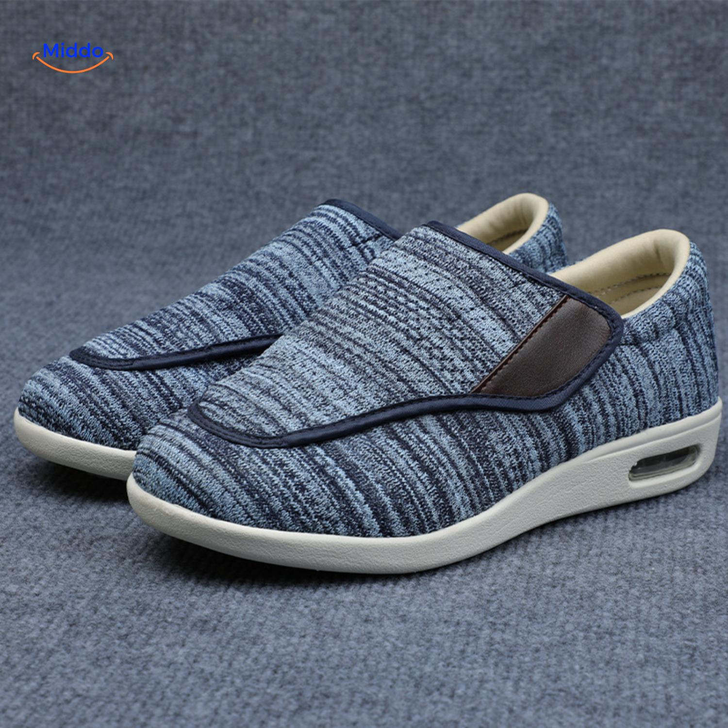 Trendstep Schuhe blau mit braunen Akzenten
