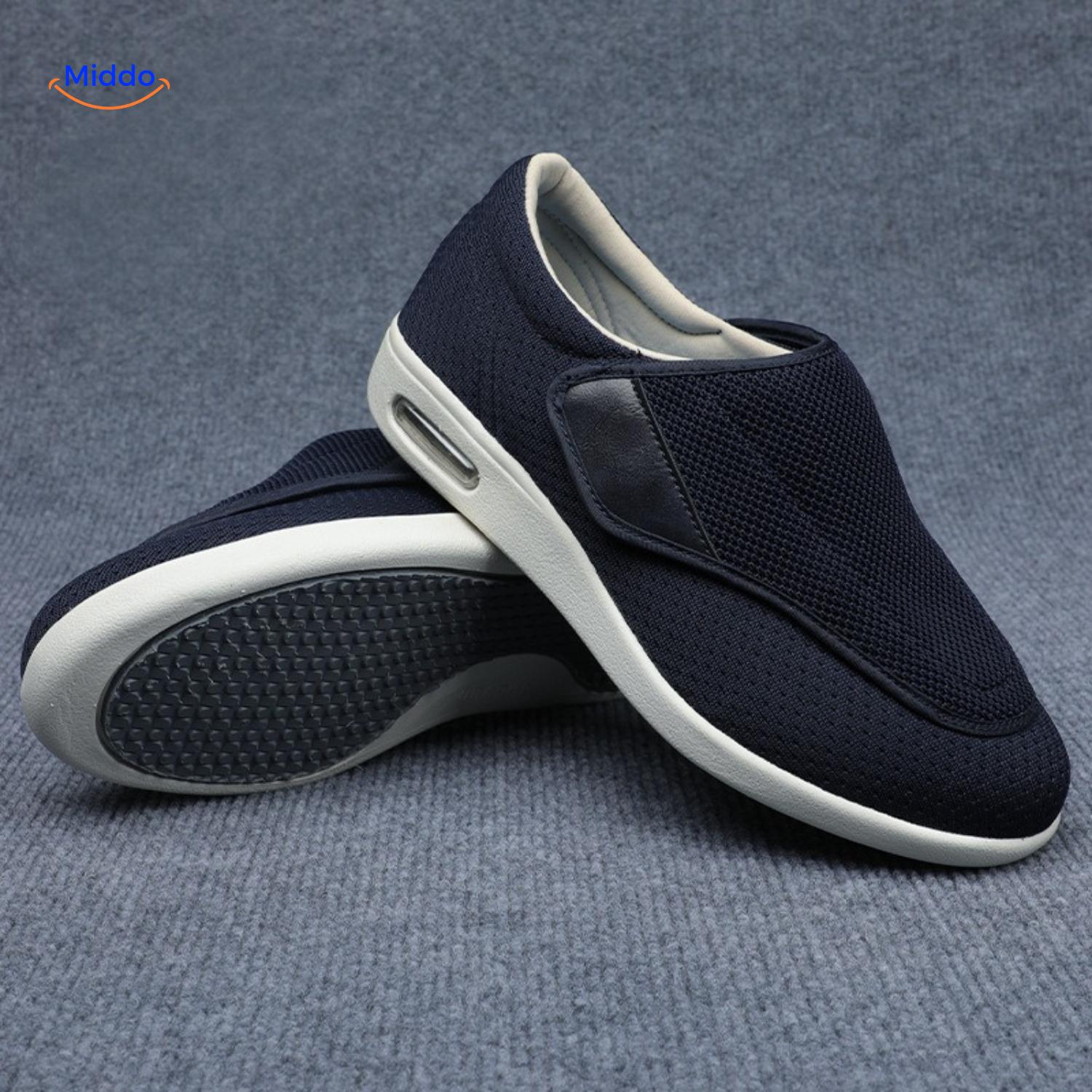 Trendstep Schuhe Dunkelblau mit Klettverschluss middo.nl