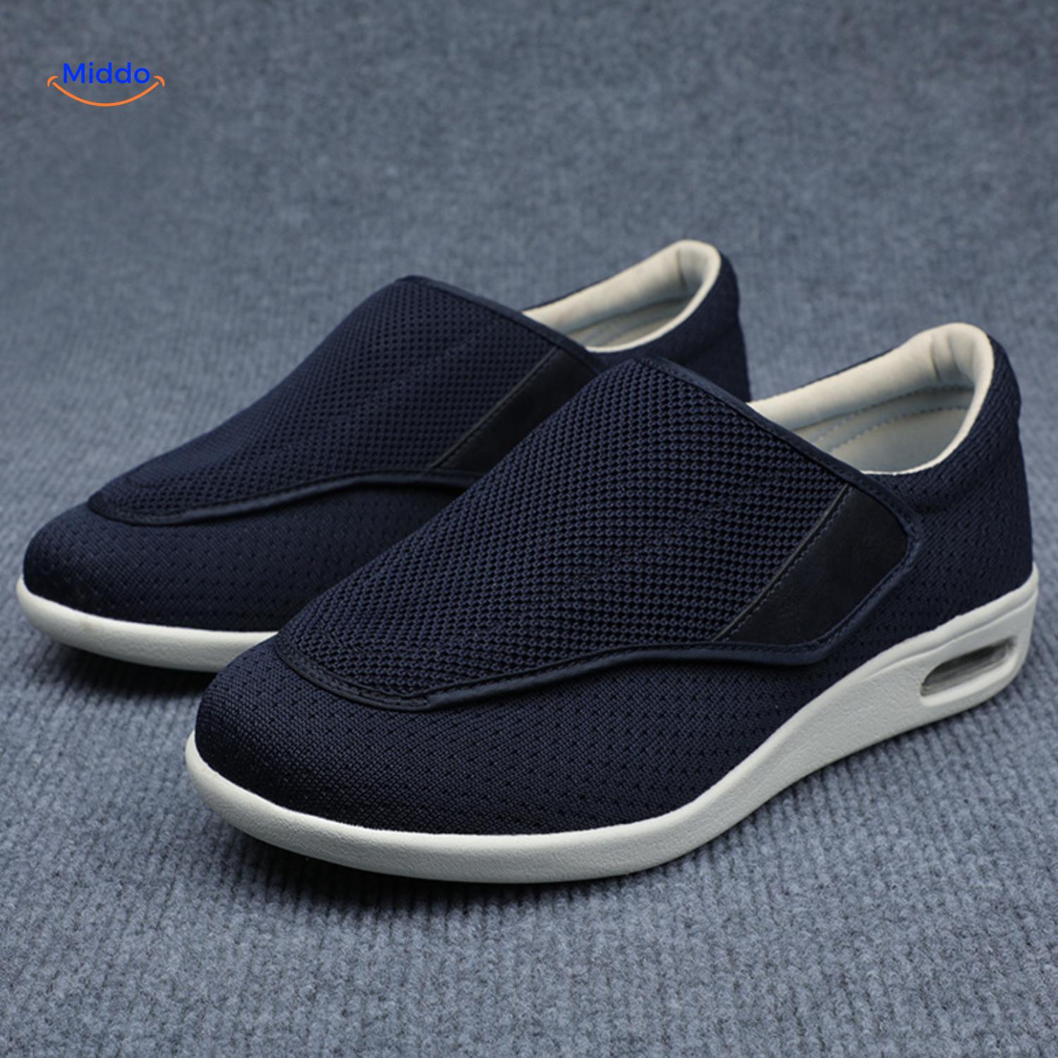 Trendstep Schuhe dunkelblau mit Klettverschluss - middo.nl