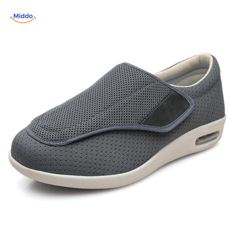 Trendstep Schuhe grau mit Klettverschluss