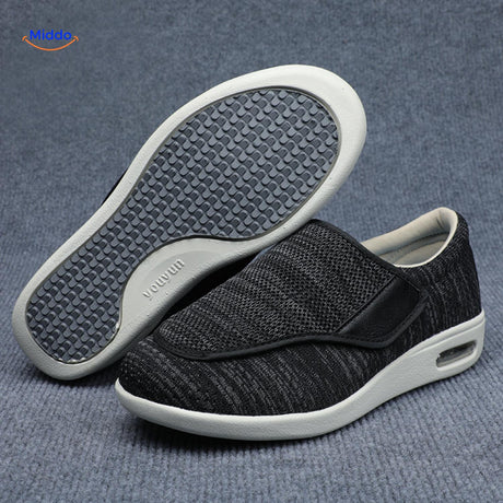 Trendstep Schuhe schwarz mit grauen Akzenten und Luftpolster