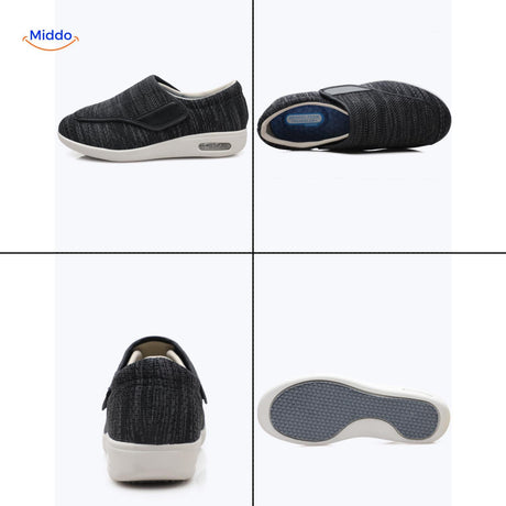 Trendstep Schuhe Schwarz mit mehreren Ansichten