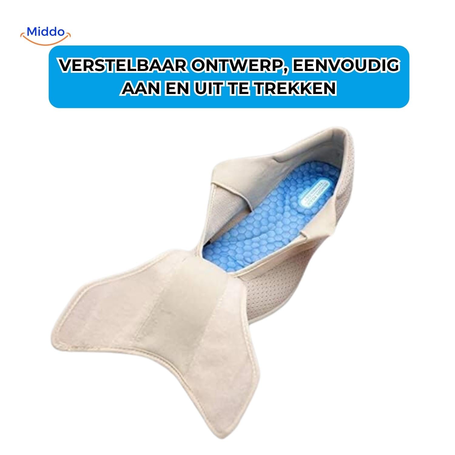 Trendstep verstellbares Design – einfach an- und auszuziehen. middo.nl