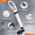 Persdruck mit Barometer auf dem Luftdruckentblocker.