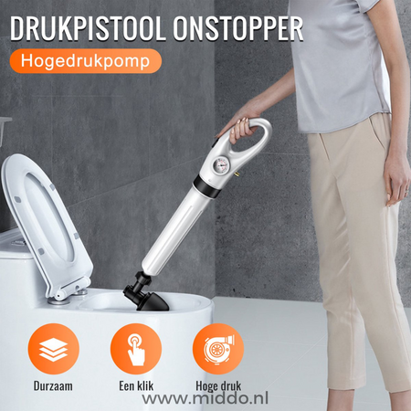 Luftdruck-Reiniger mit Aufsatzteilen und Zubehör.