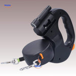 Twintails Easywalk doppelseitige Hundeleine mit Taschenlampe für sichere Nachtwanderungen