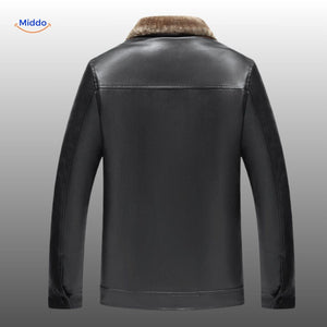 UrbanClass Lederjacke Rückseite schwarz Modell