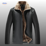 UrbanClass Lederjacke schwarze Lederjacke mit Pelzkragen www.middo.nl