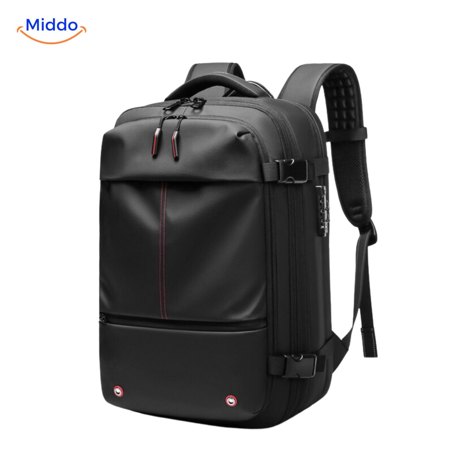 VacuPro Pack nachhaltiger und wasserdichter Reiserrucksack middo.nl