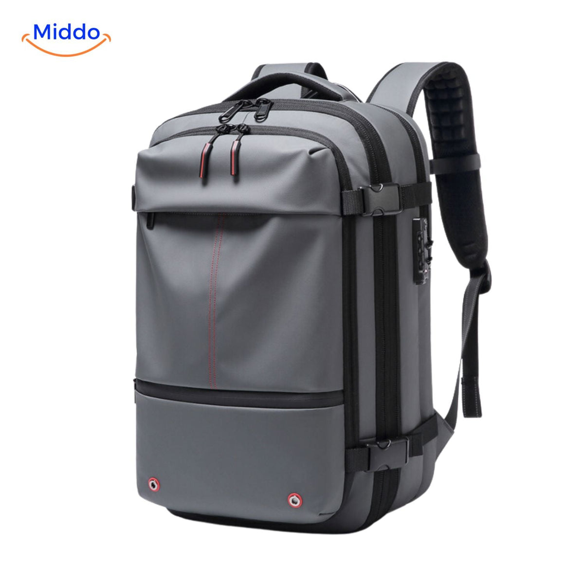 VacuPro Pack eleganter grauer moderner Reiserrucksack