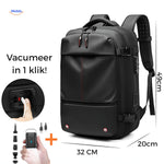 VacuPro Reistas inklusive Pumpe in schwarzer Farbe mit zusätzlicher Pumpe