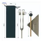 VibeClean Heilende Stimmgabel-Set mit 1361Hz Gabel und Werkzeug www.middo.de