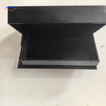 Vinaluxe Regal schwarz mit geschlossenem Deckel und unterer Tür www.middo.de