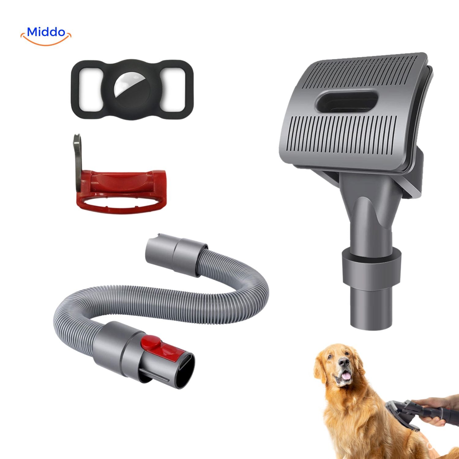 VisiClean Bürste Hund Haar Staubsauger Zubehör www.middo.nl